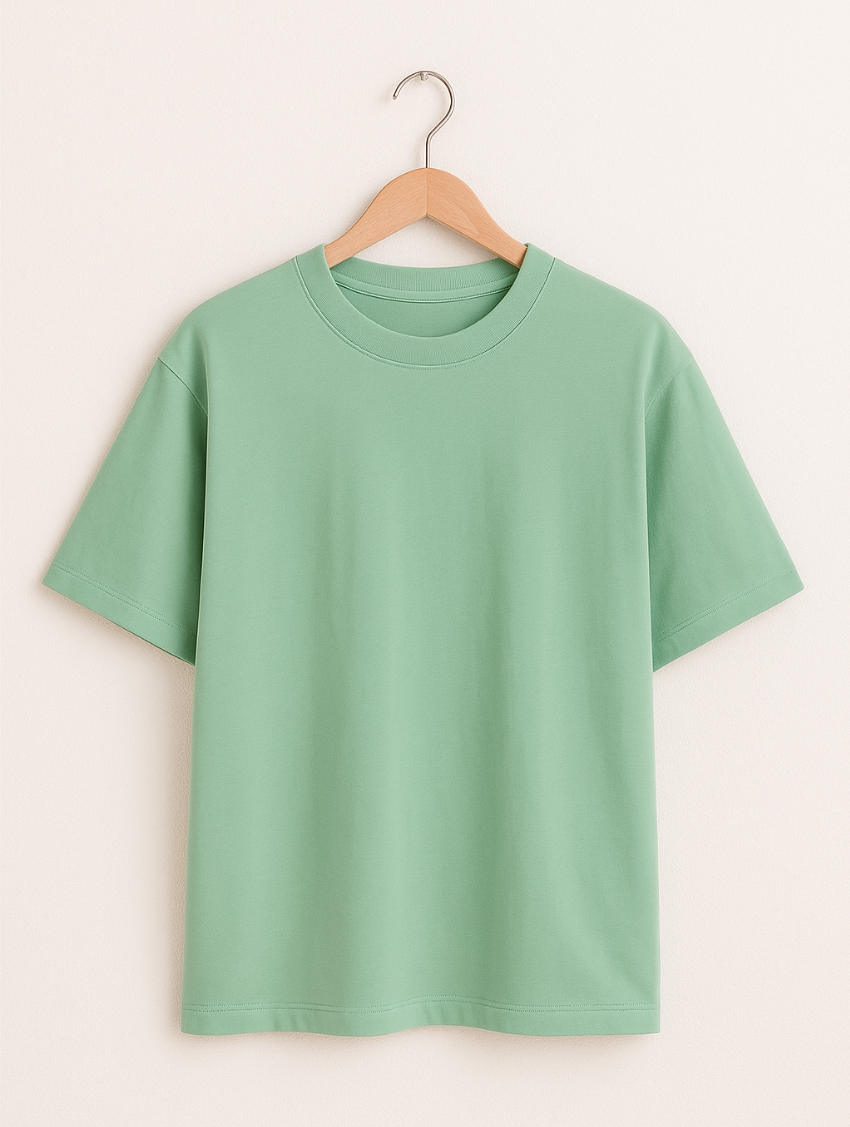 Aqua Calm – Sea Green Oversized Fit