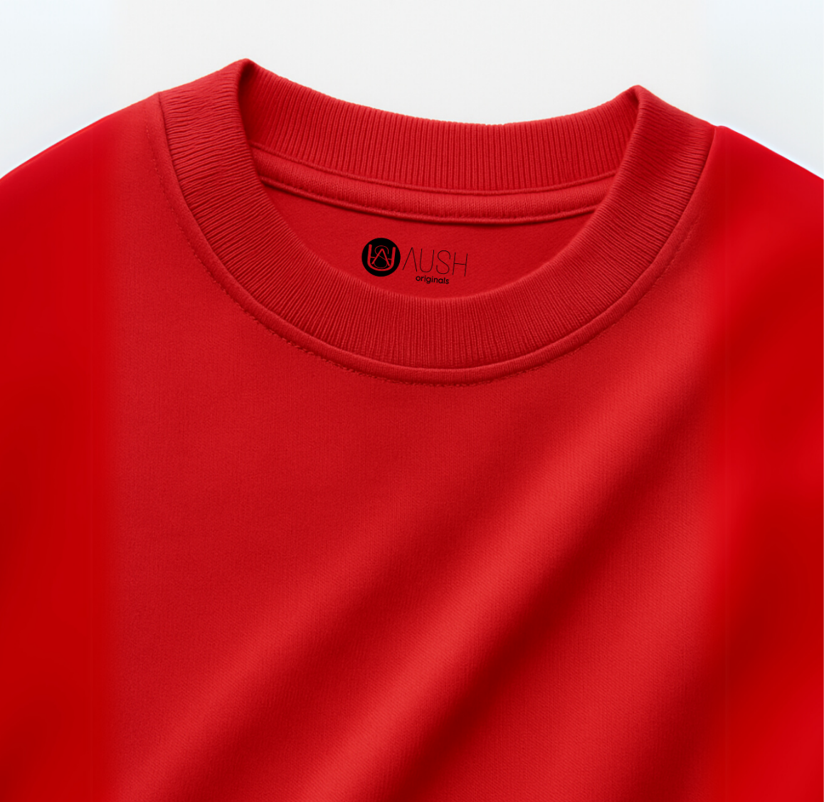 Cherry Blaze – Red French Terry Oversized Fit