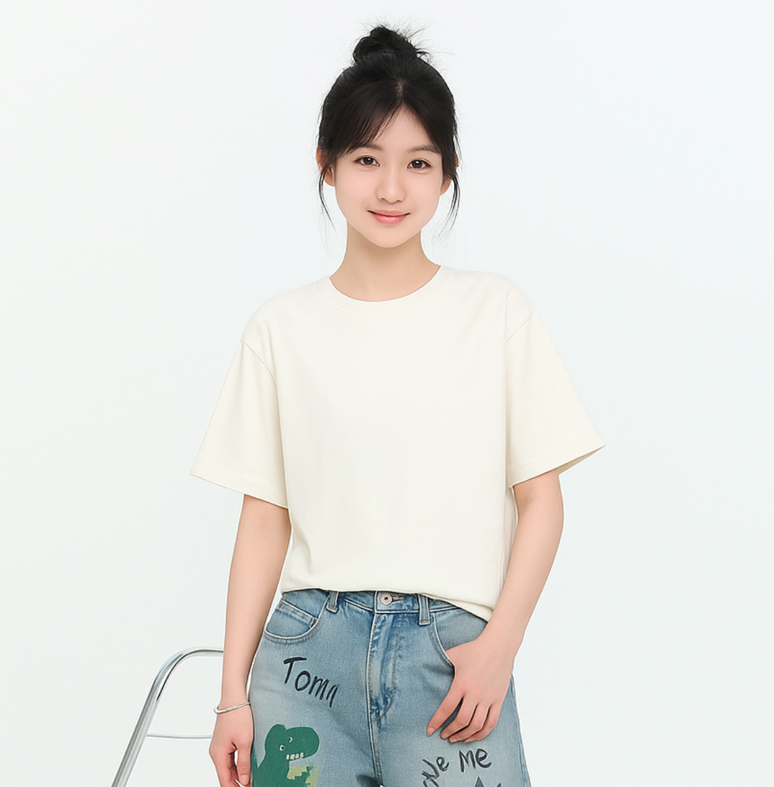 Pearled – Off-White Oversized Fit