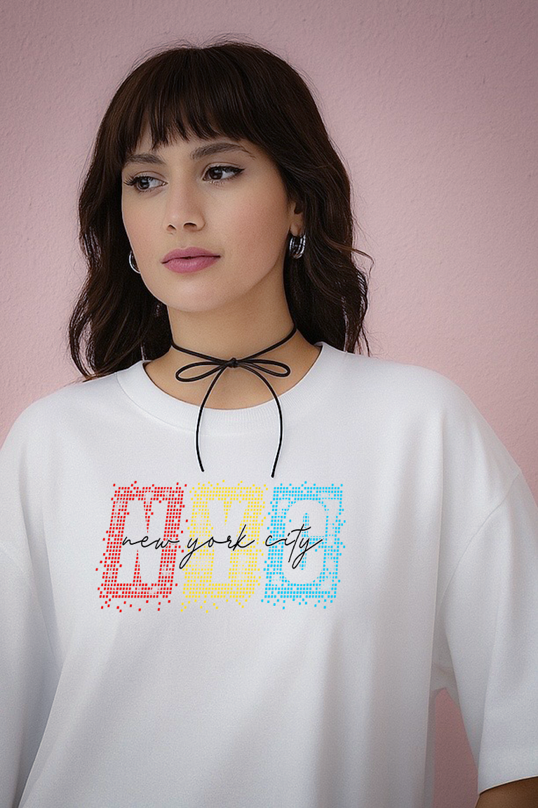 Concrete Pulse – Snow White Oversized Fit