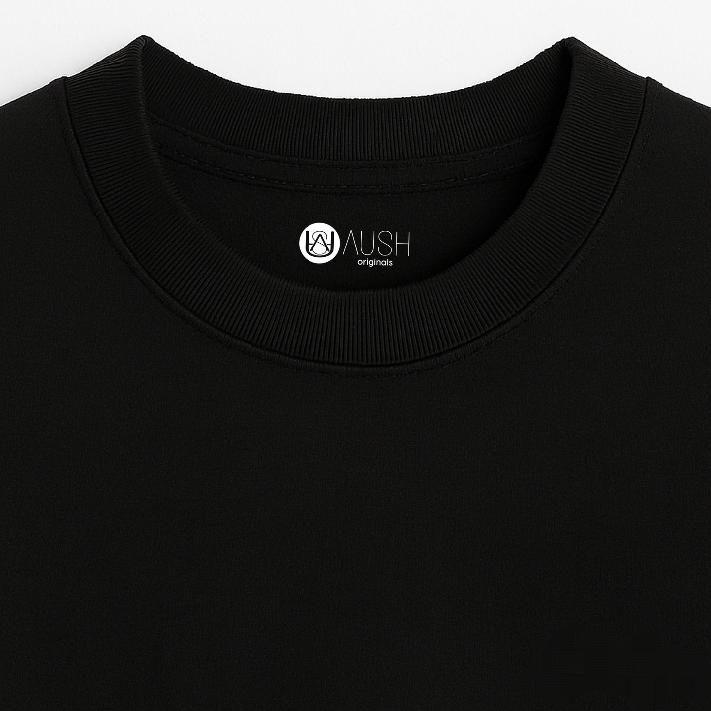 Jet Mode – Black French Terry Oversized Fit