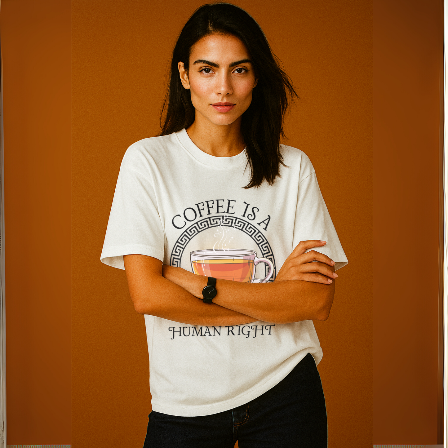 Ivory Brew – Print Oversized Fit