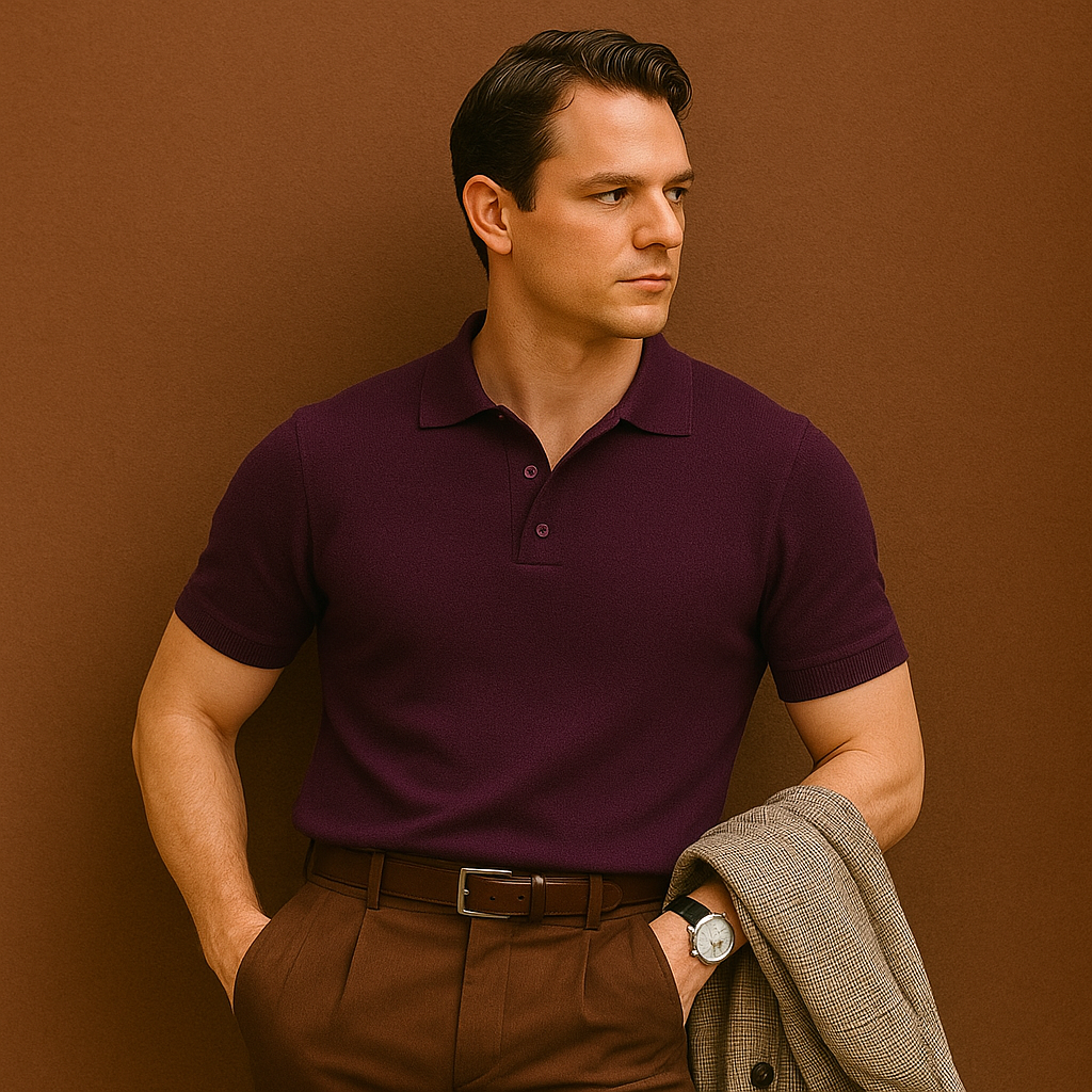 Wine Crimson Reserve – Luxe Collar Polo