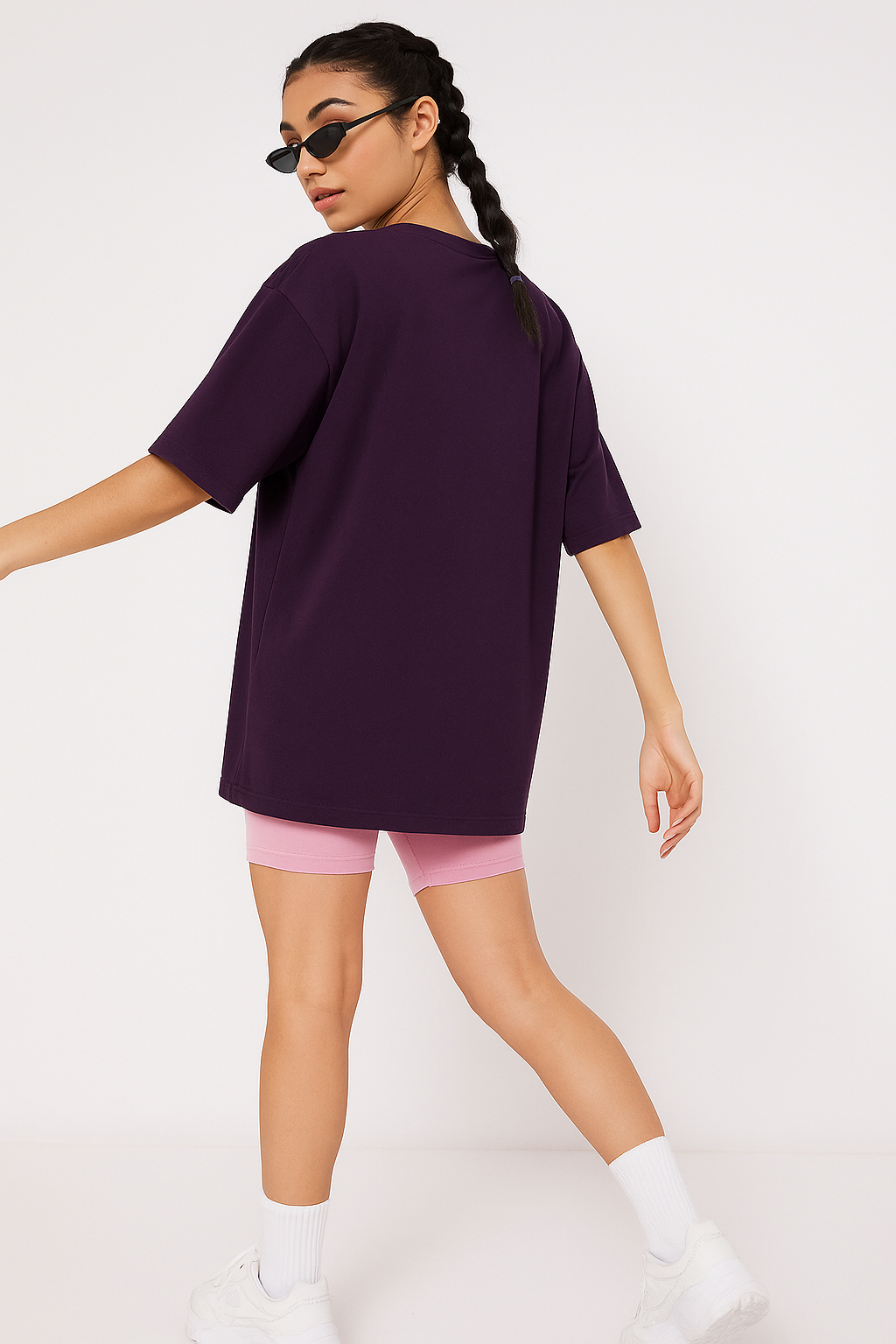 Celestial Orbit – Plum Oversized Fit