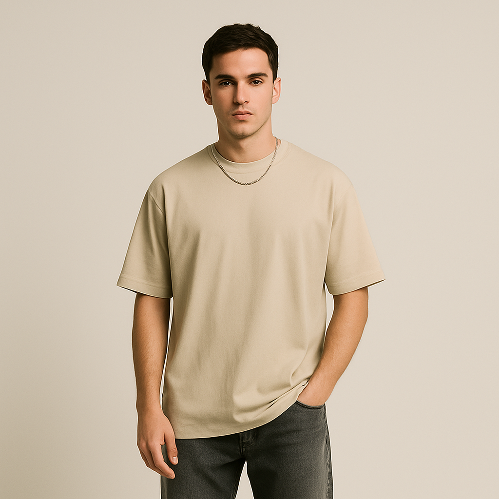 Nude Haze – Beige Oversized Fit