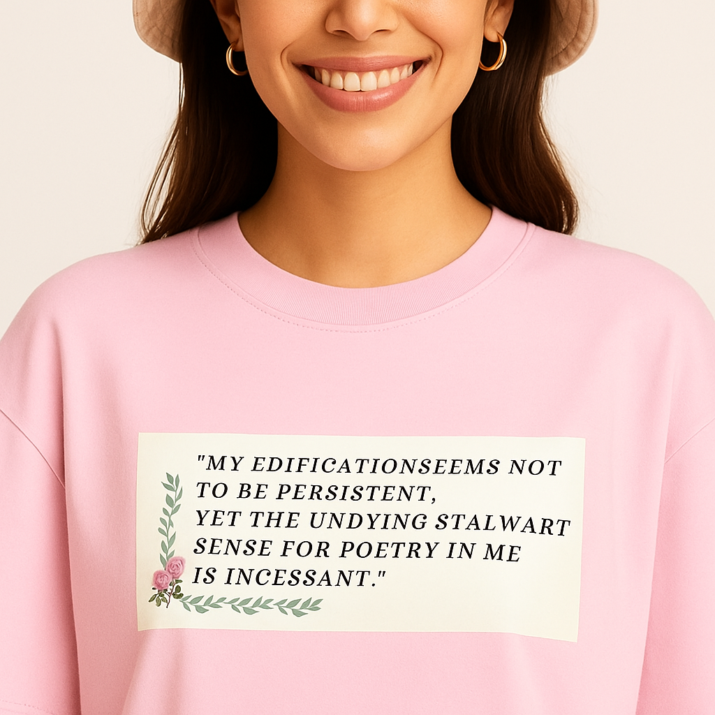 Talk To Tee – Baby Pink Oversized Fit