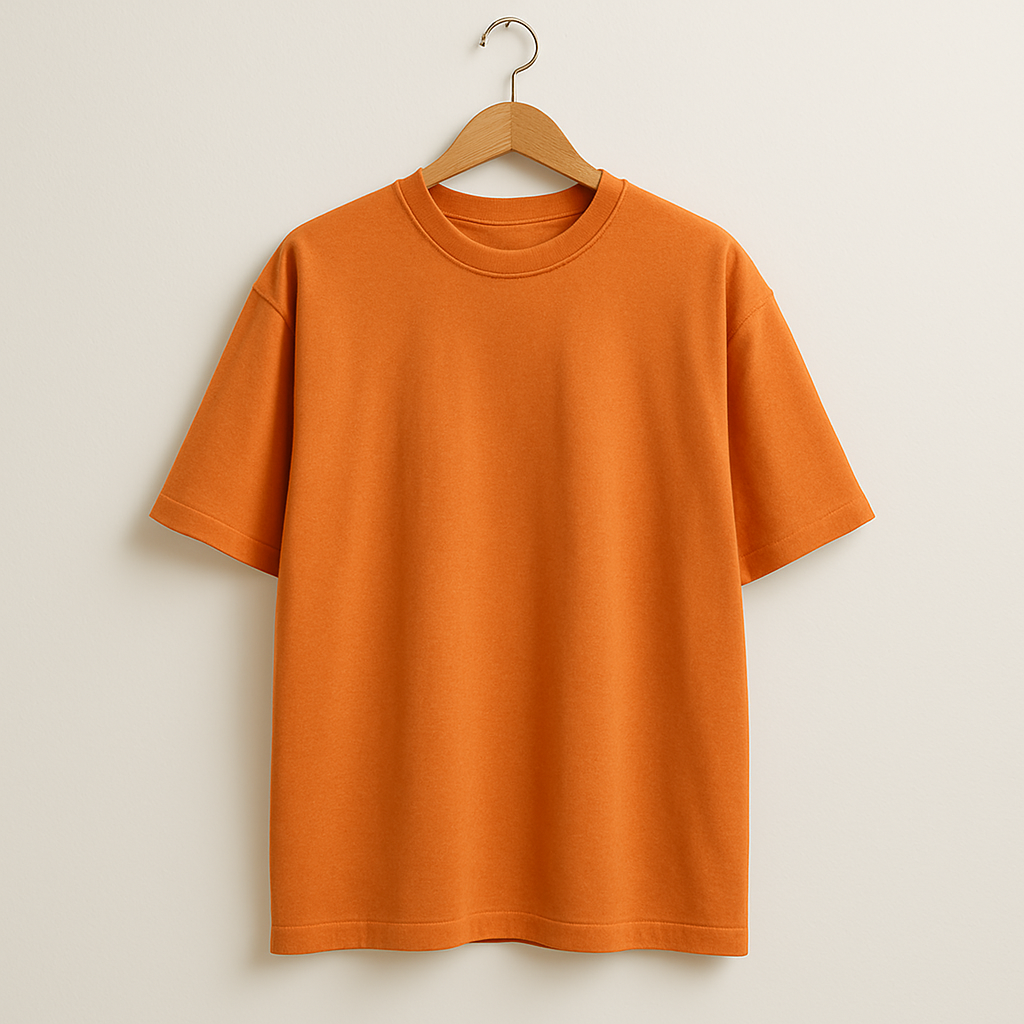 Sunburnt Pop – Orange french terry Oversized Fit