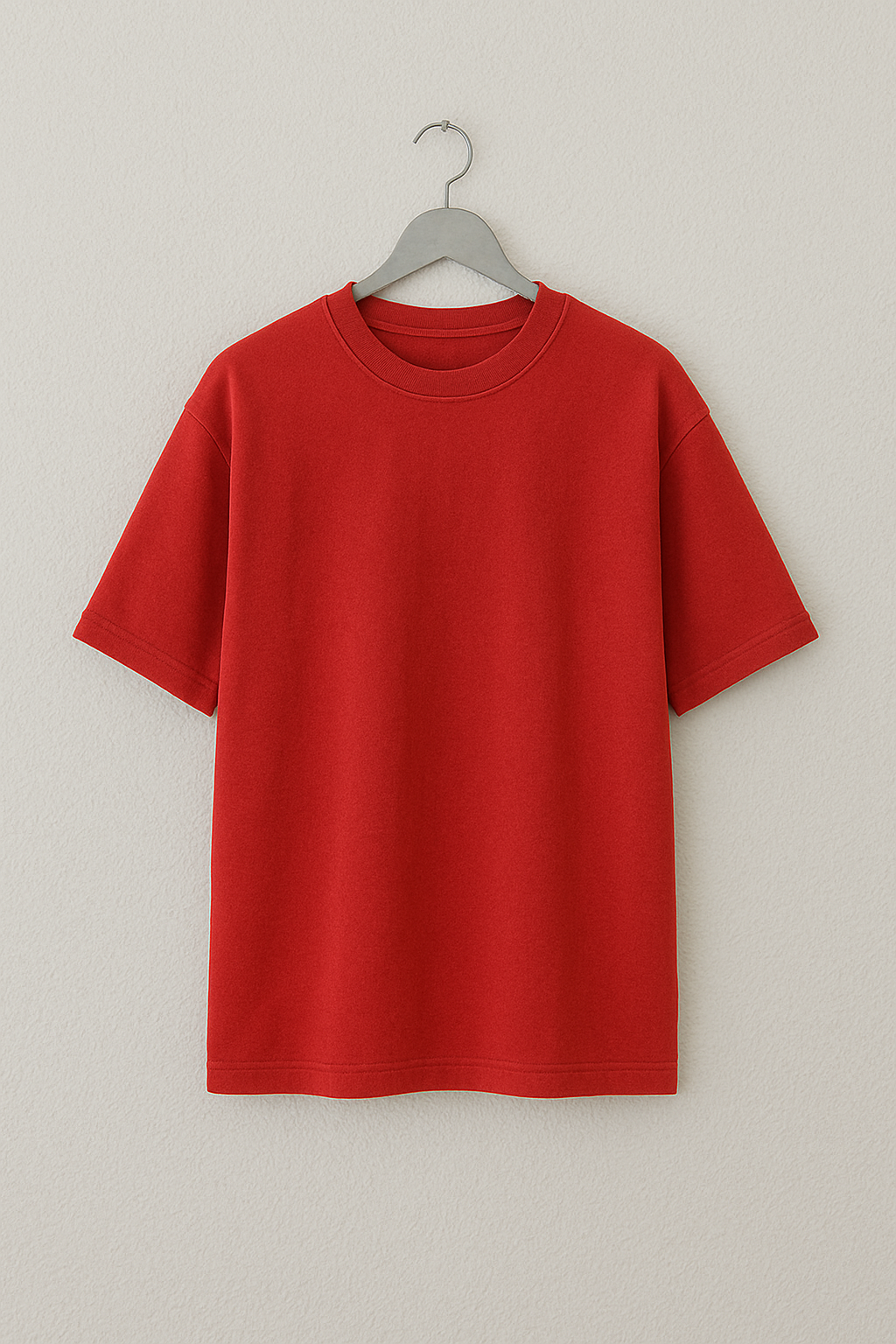 Cherry Blaze – Red French Terry Oversized Fit