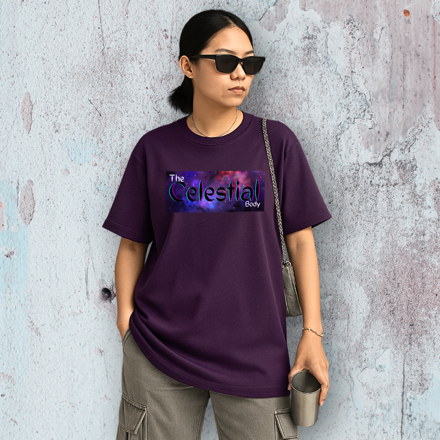 Celestial Orbit – Plum Oversized Fit