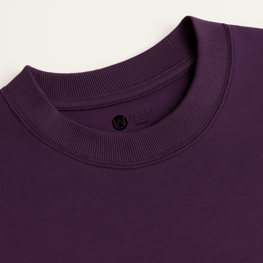 Midnight softness – Plum Oversized Fit