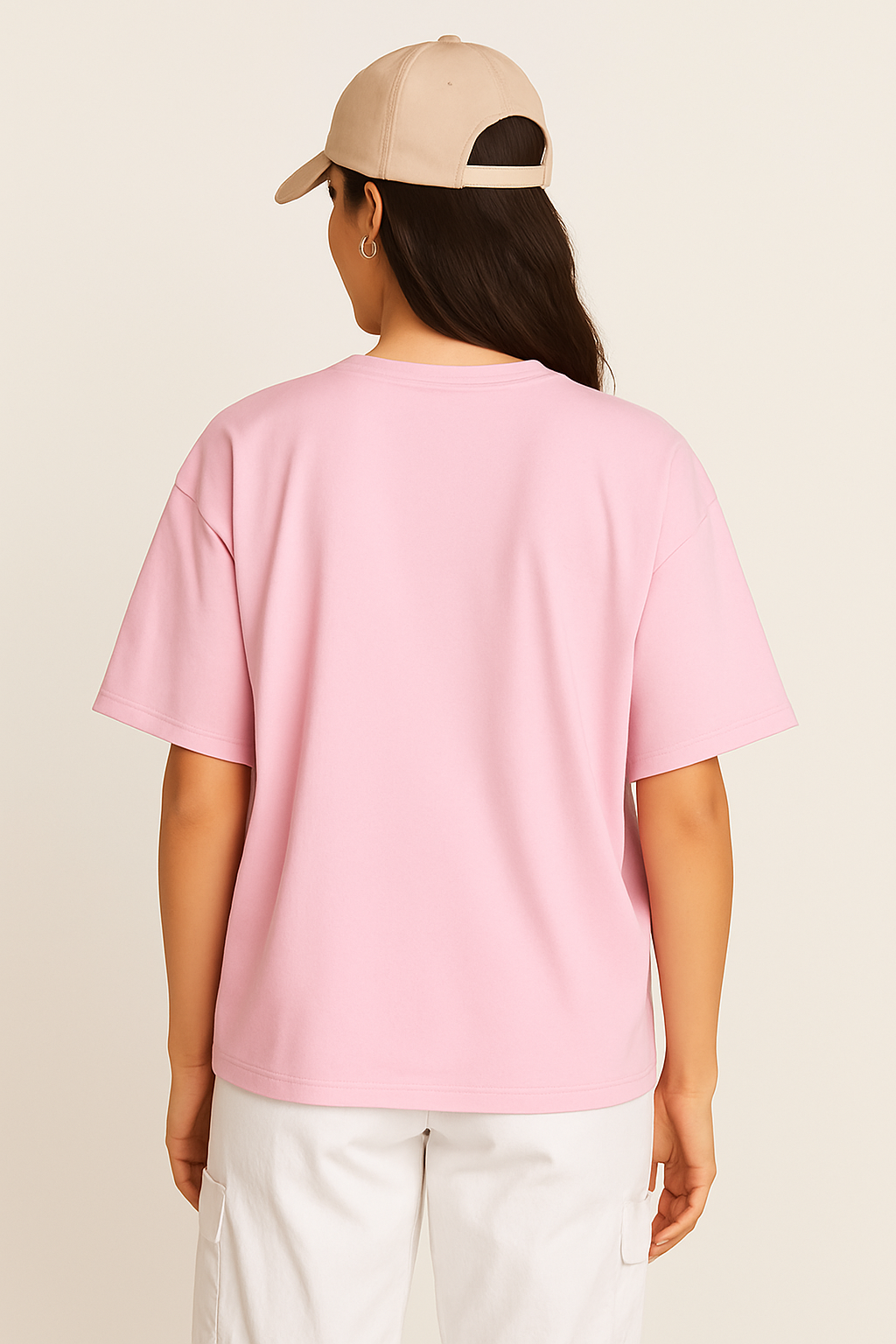 Talk To Tee – Baby Pink Oversized Fit