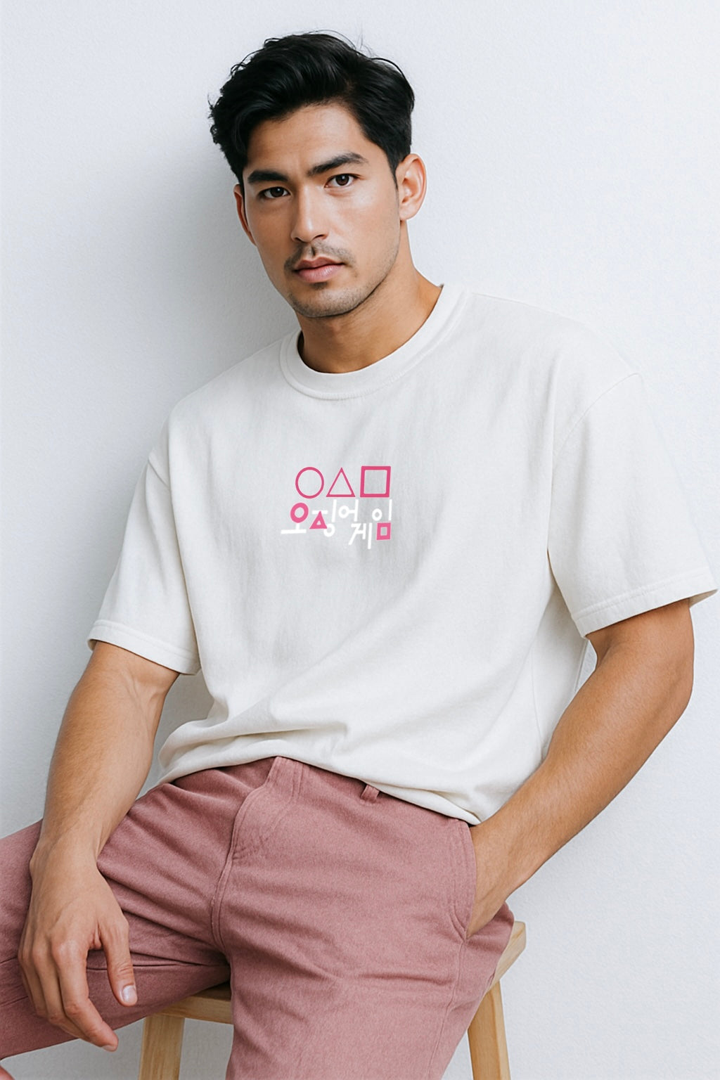 Game Trial – White Oversized Fit