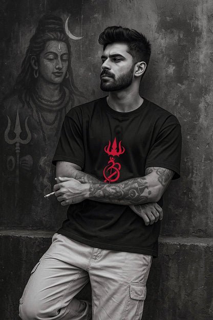 Trinetra Flame – Obsidian Oversized Fit