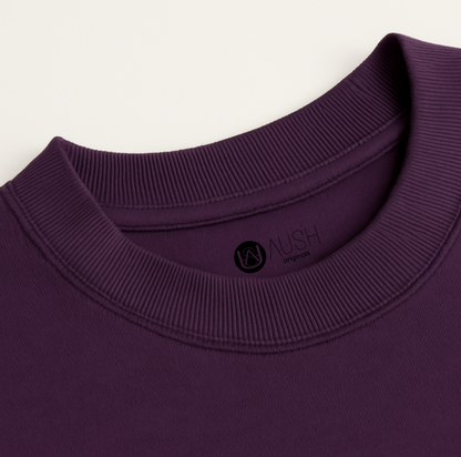 Celestial Orbit – Plum Oversized Fit