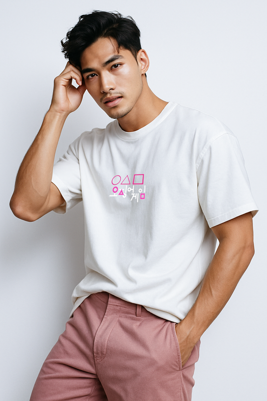 Game Trial – White Oversized Fit
