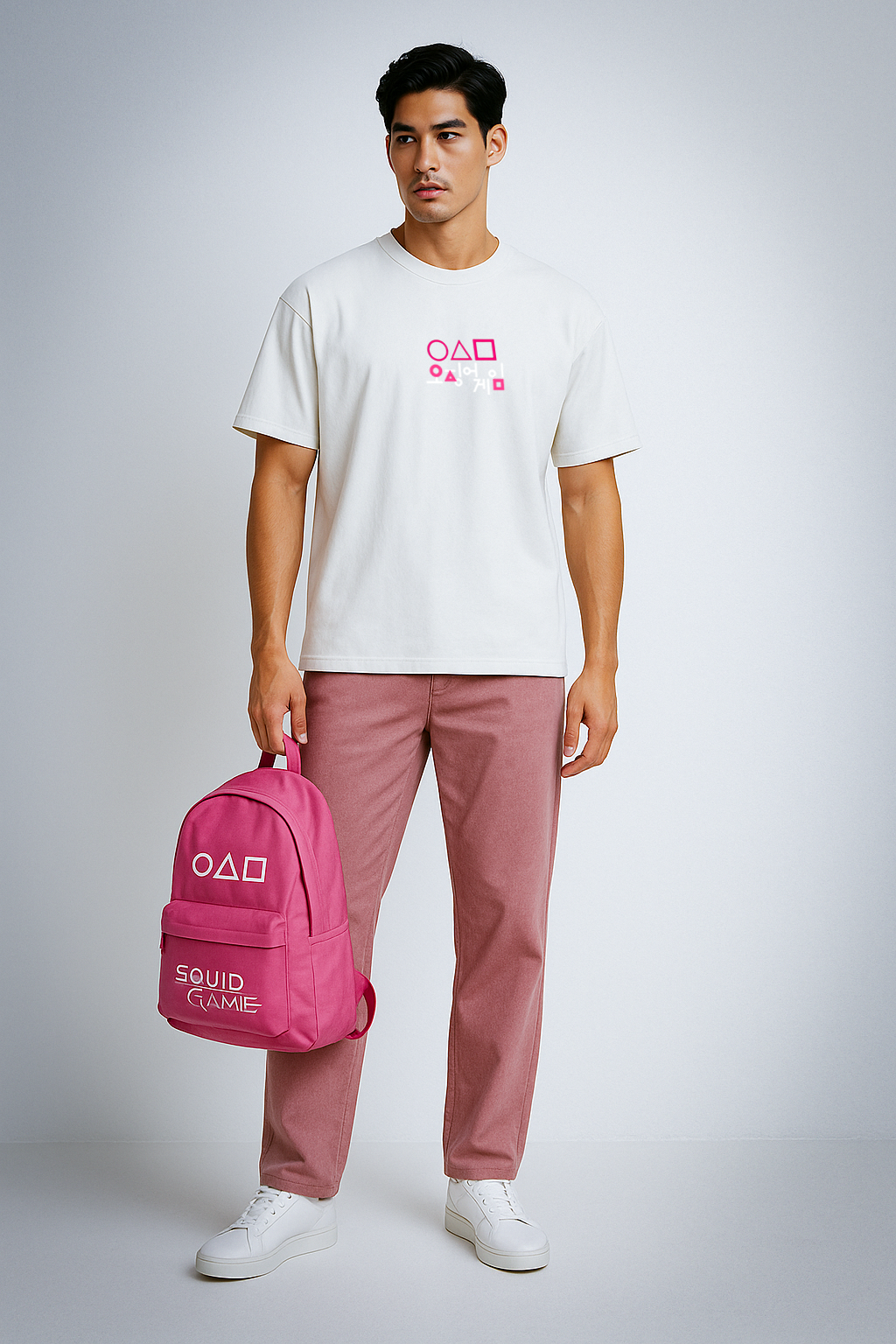 Game Trial – White Oversized Fit
