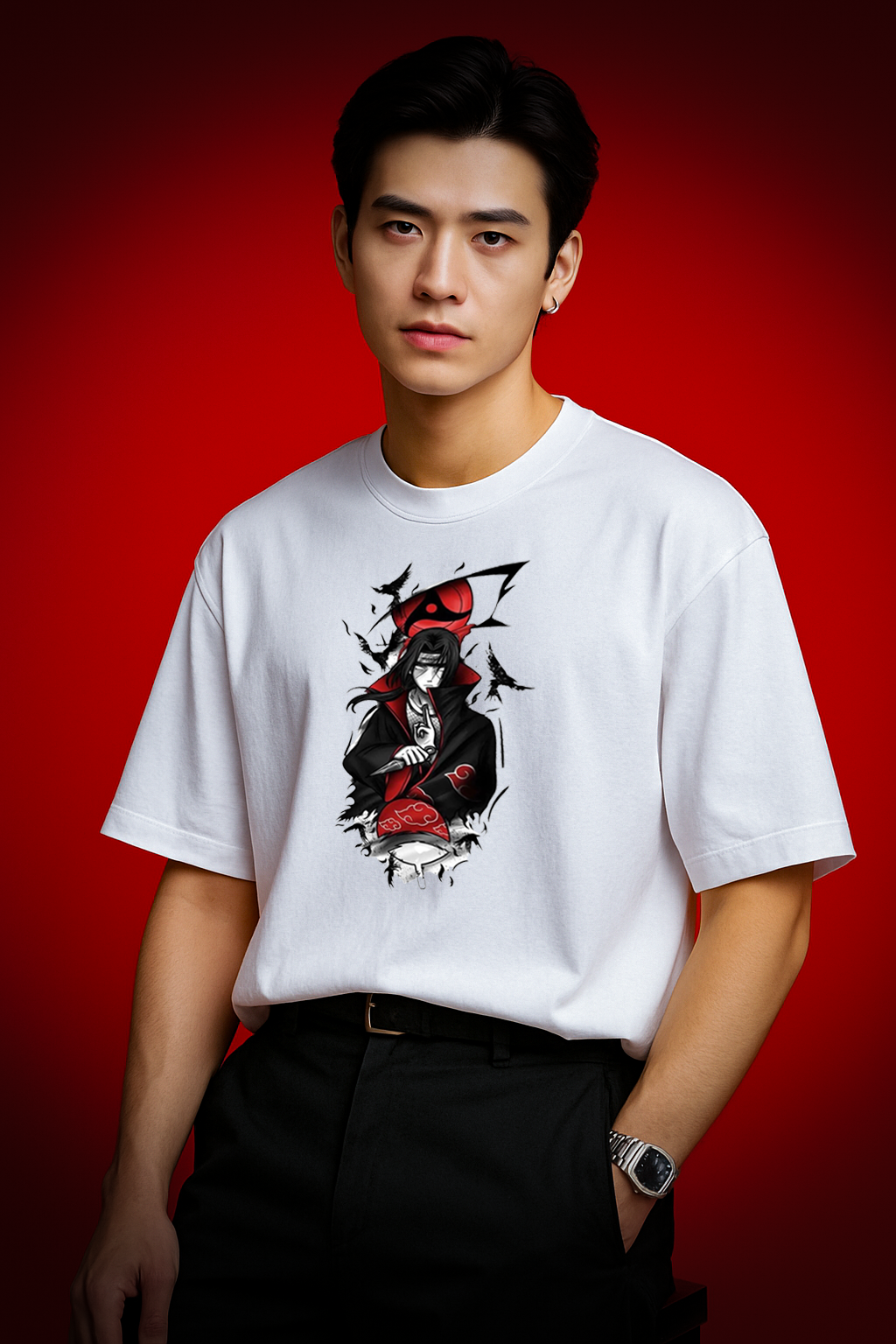 Silent Crow – White Oversized Fit