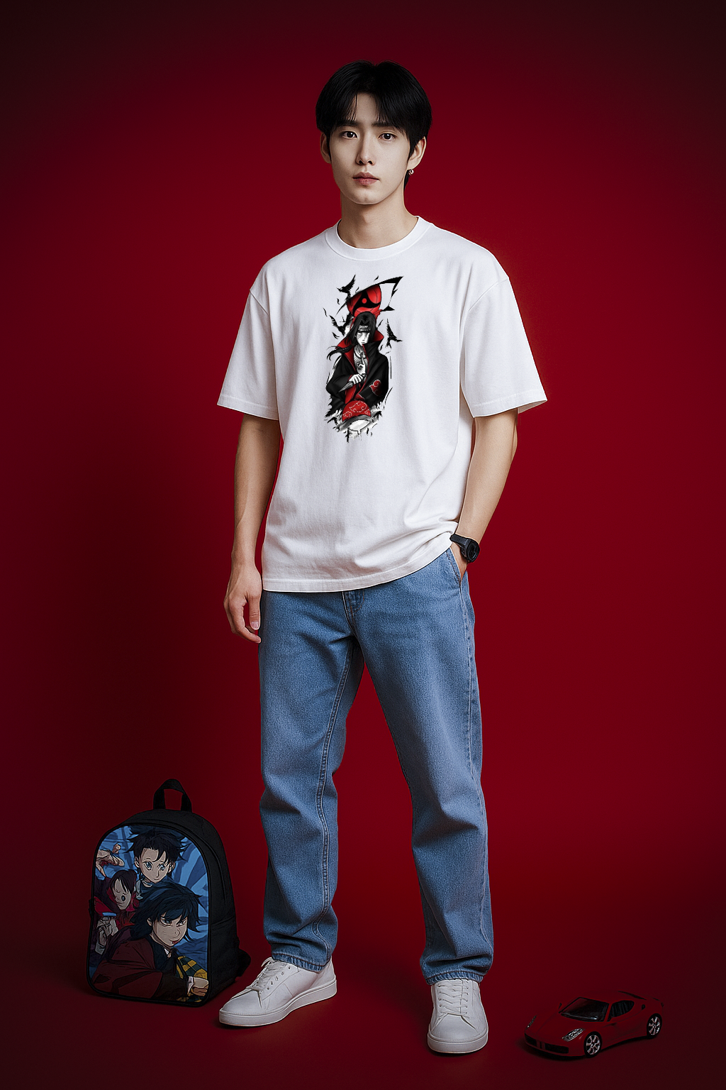 Silent Crow – White Oversized Fit