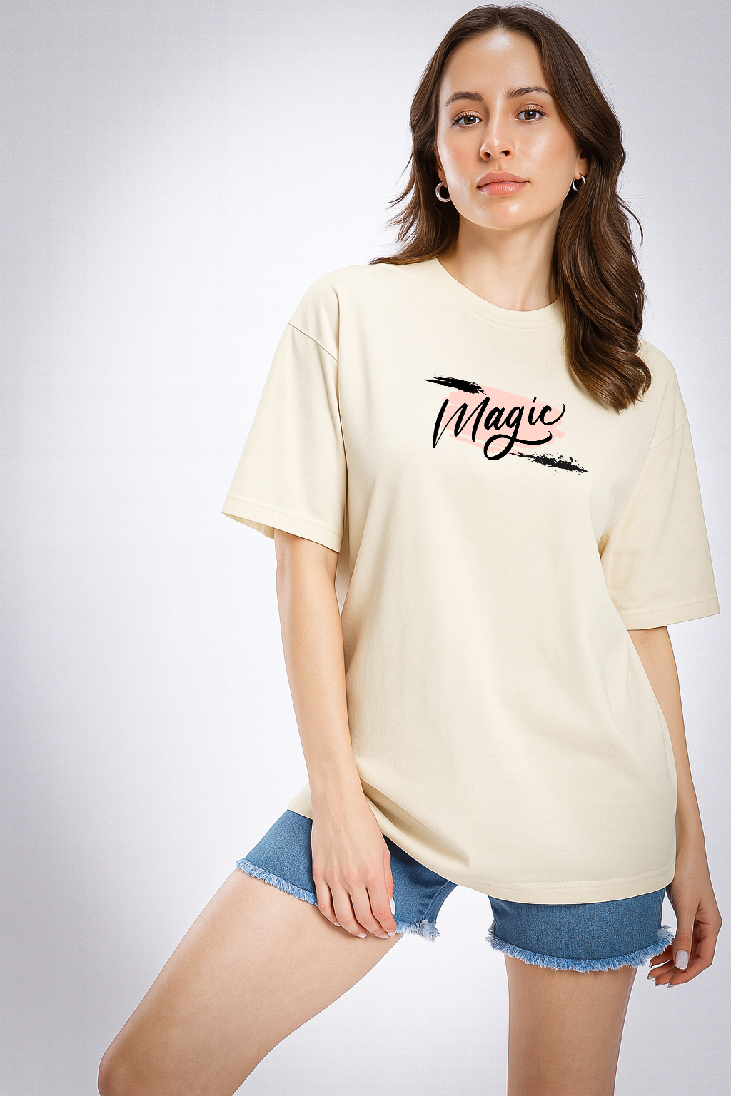 Witchcraft Motion – Cream Oversized Fit