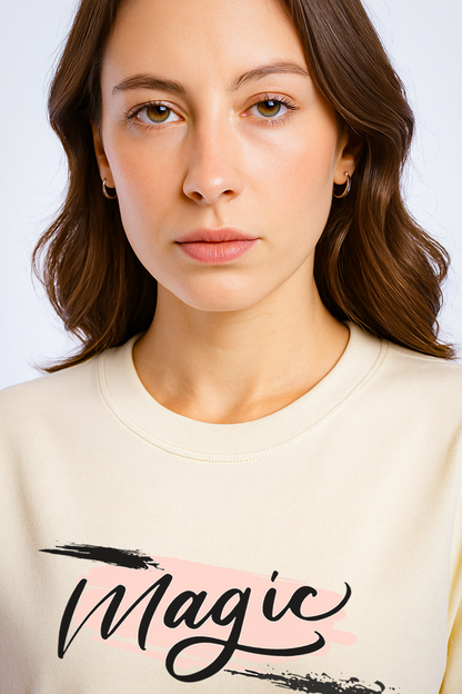 Witchcraft Motion – Cream Oversized Fit