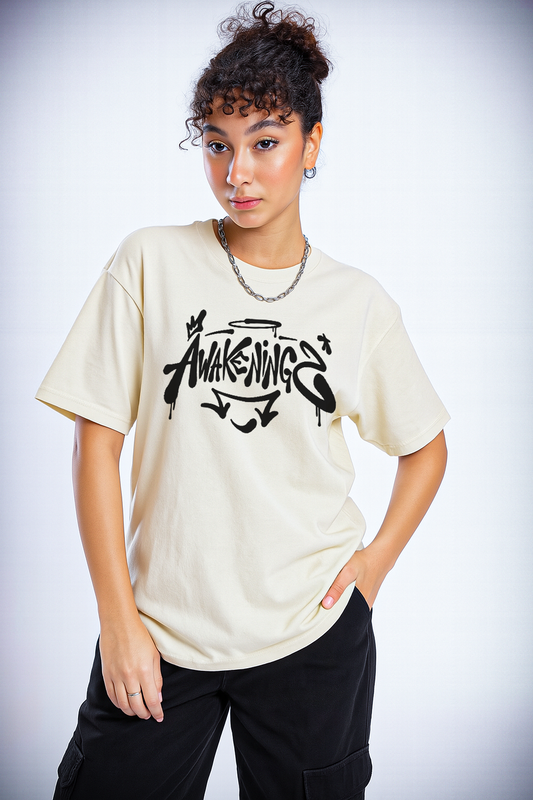 Sahasra Flow – Ivory french terry Oversized Fit