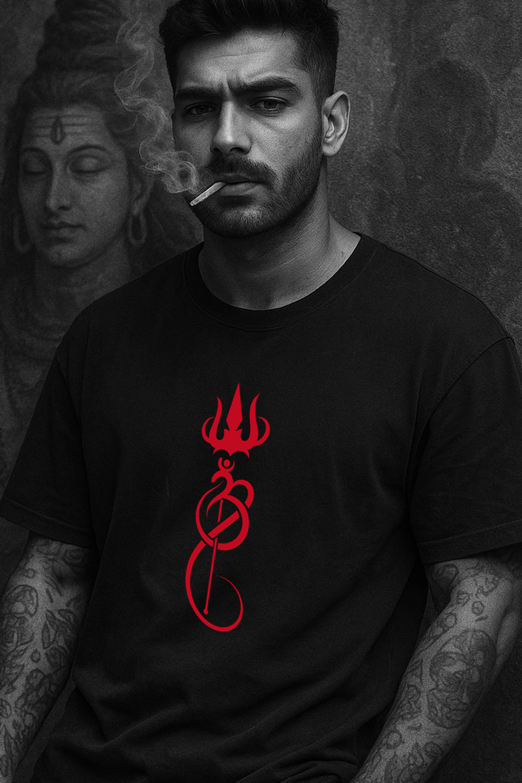 Trinetra Flame – Obsidian Oversized Fit
