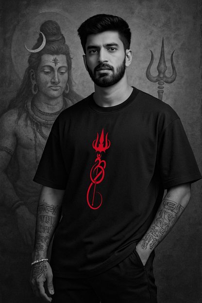 Trinetra Flame – Obsidian Oversized Fit