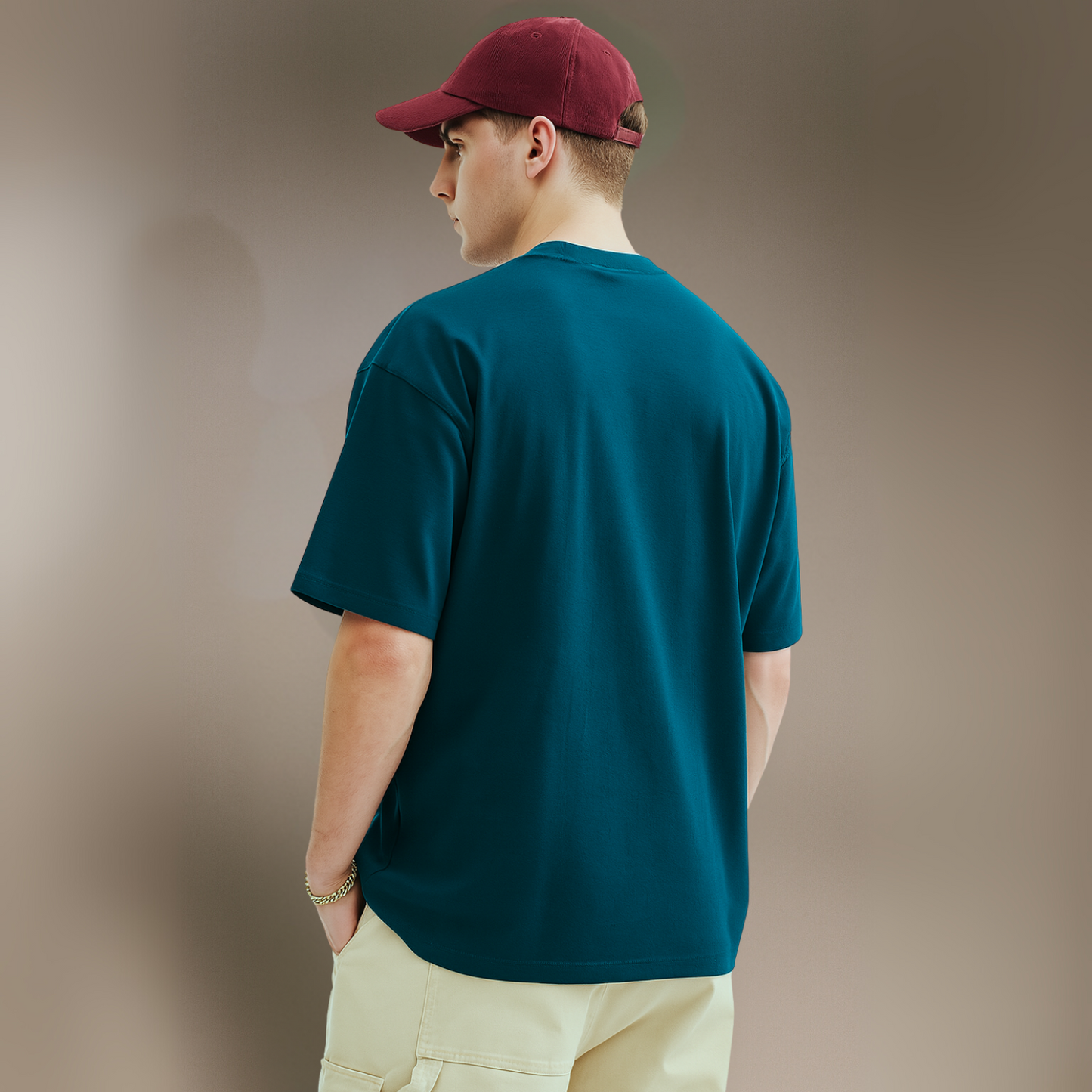 Cyber Pulse – Teal Blue French Terry Fit
