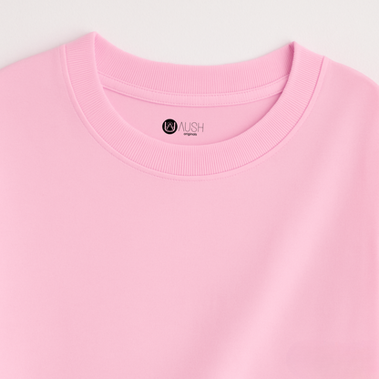 Blush Pop – Baby Pink French Terry Oversized Fit