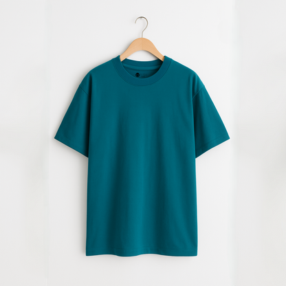 Smoke – Crystal Teal French Terry Oversized Fit