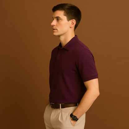 Wine Crimson Reserve – Luxe Collar Polo