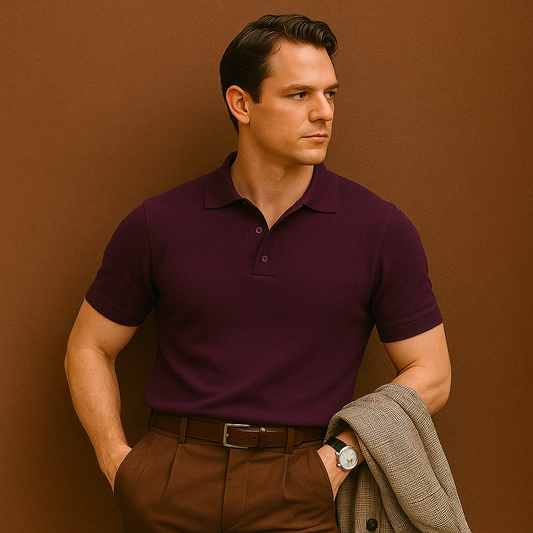 Wine Crimson Reserve – Luxe Collar Polo