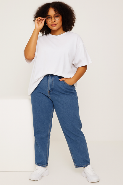 Hush – White Oversized Fit