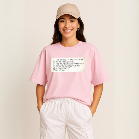 Talk To Tee – Baby Pink Oversized Fit