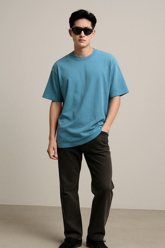 Steel Mist – Blue Oversized Fit