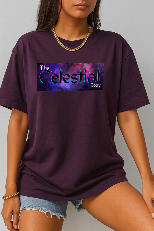 Celestial Orbit – Plum Oversized Fit
