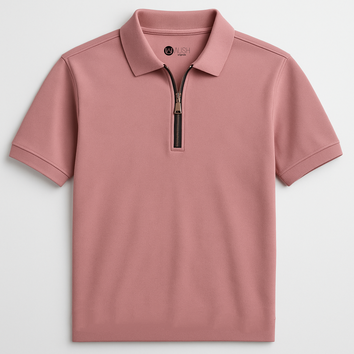Pink Blush Cast – Refined Zip Polo