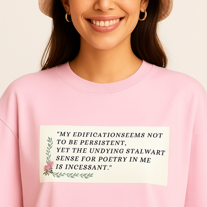 Talk To Tee – Baby Pink Oversized Fit