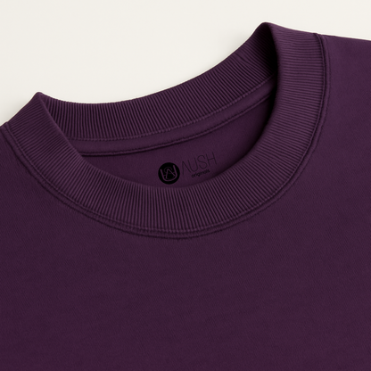 Midnight softness – Plum Oversized Fit