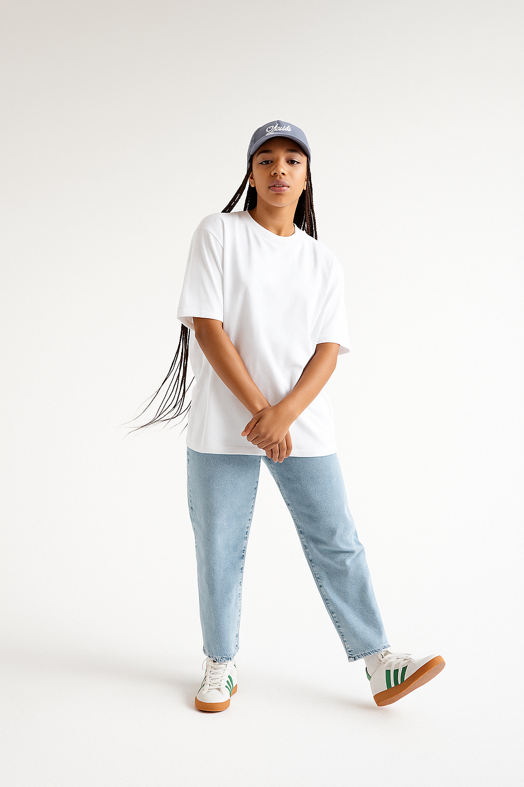 Hush – White Oversized Fit