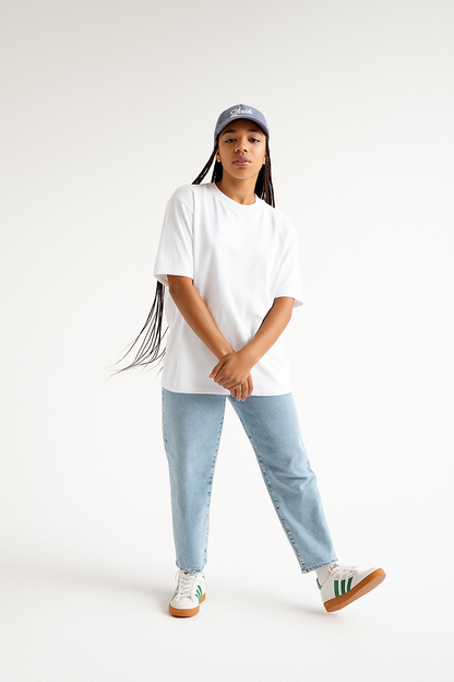 Hush – White Oversized Fit