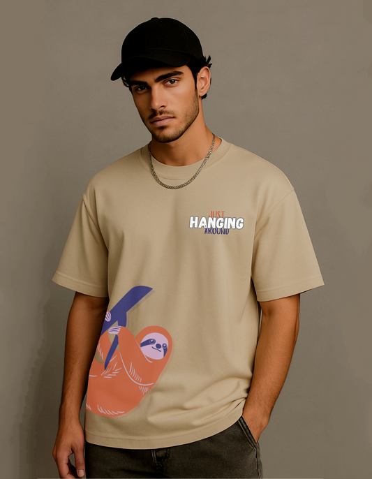 Lazy sloth – Sand Beige Oversized Fit