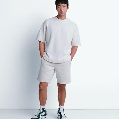 Frost – White French Terry Oversized Fit