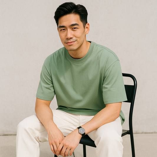 Aqua Calm – Sea Green Oversized Fit