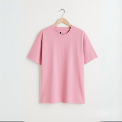 Blush Pop – Baby Pink French Terry Oversized Fit
